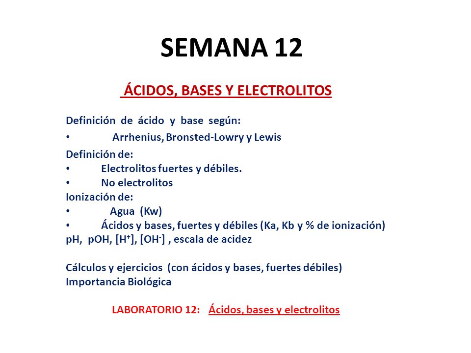 que son los acidos fuertes y debiles ejemplos